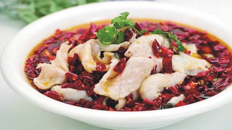 水煮鱼片 Sichuan Broth Braised Fish